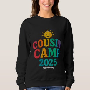 Sweatshirt Camp Cousin 2025 Camping de vacances d'été