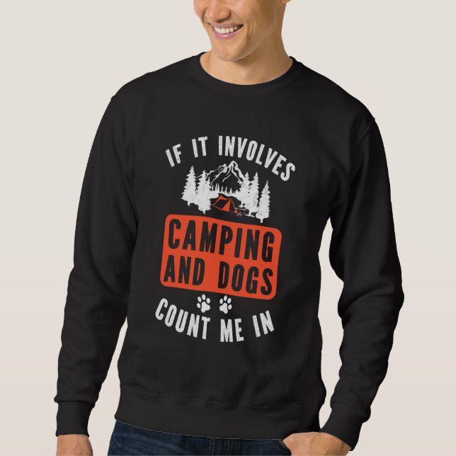 Sweatshirt Camp Plus S'Inquiéter Moins De Nature Et Camping (Devant)