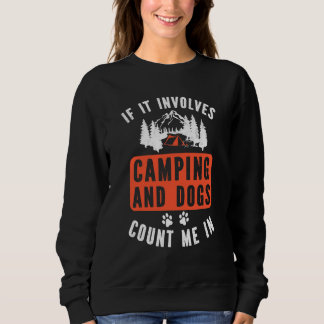 Sweatshirt Camp Plus S'Inquiéter Moins De Nature Et Camping