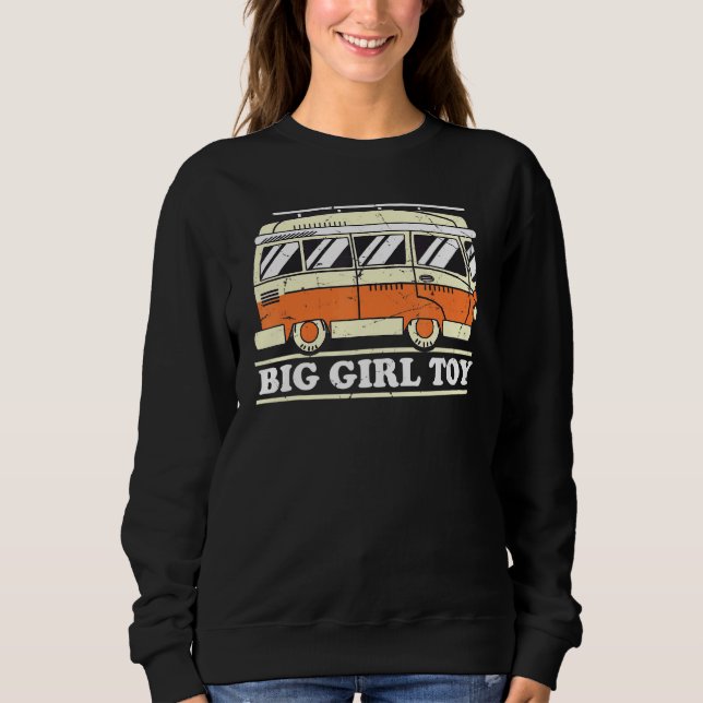 Sweatshirt Camper Retro Big Girl Toy (Devant)