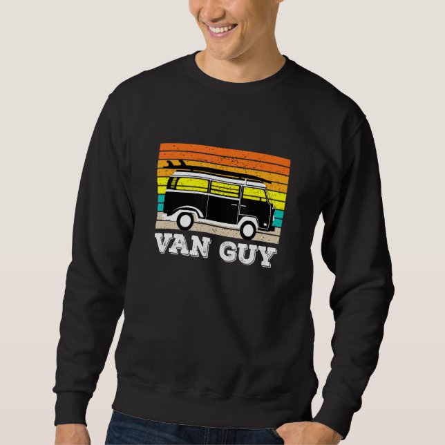 Sweatshirt Camper Retro Vintage Van Life Caravan 1 (Devant)