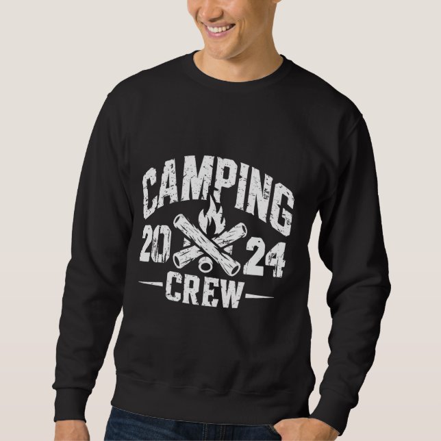 Sweatshirt Camper Trip Family Matching Group Camping Crew 202 (Devant)