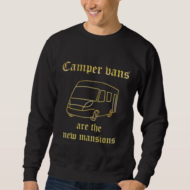 Sweatshirt Camper Vans Nouveaux Manoirs Or (Devant)