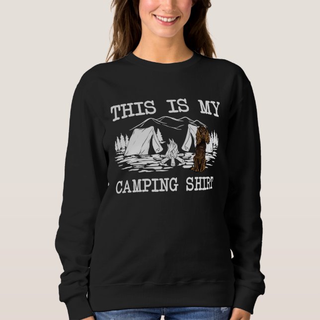 Sweatshirt Campfire Boykin Spaniel Dog This Is My Camping (Devant)