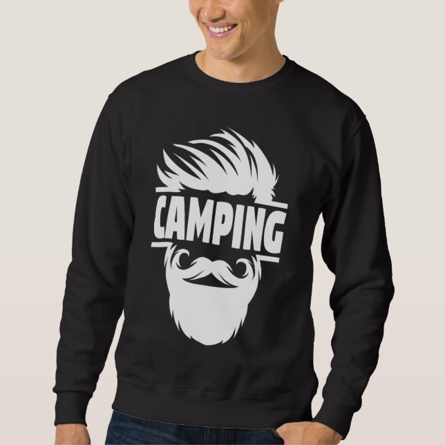 Sweatshirt Camping à cheval Feu de camp (Devant)