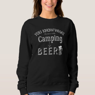 Sweatshirt Camping Amusant Savez-Vous Ce Qui Rhyme Avec Campi