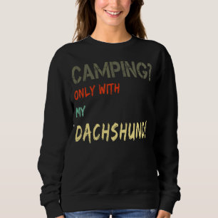 Sweatshirt Camping Avec Tente De Chien Motorhome Vintage Seul