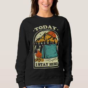 Sweatshirt Camping Camper Camper Personnes Camper Mountain Ca