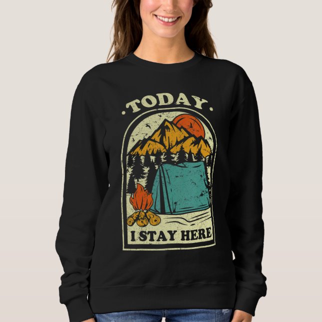 Sweatshirt Camping Camper Camper Personnes Camper Mountain Ca (Devant)