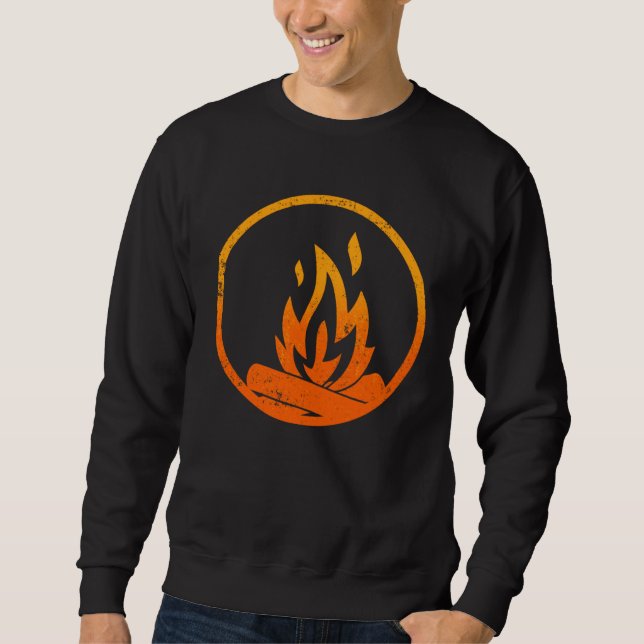 Sweatshirt Camping Campfire Circle Ring (Devant)