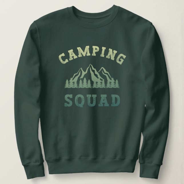 Sweatshirt Camping Camping Camping Montagnes Extérieur (Design devant)