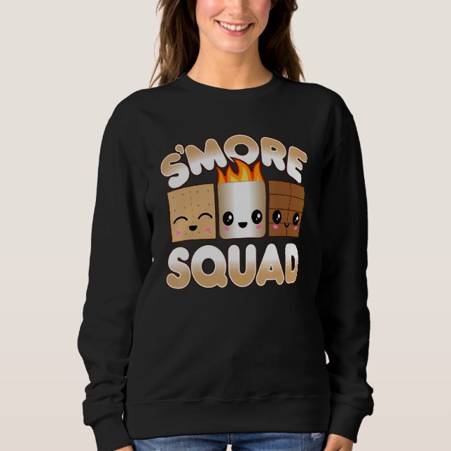 Sweatshirt Camping Camping extérieur Amis Smore Squad (Devant)