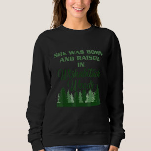 Sweatshirt Camping-car Elle est née et a grandi Wishabitch Wo