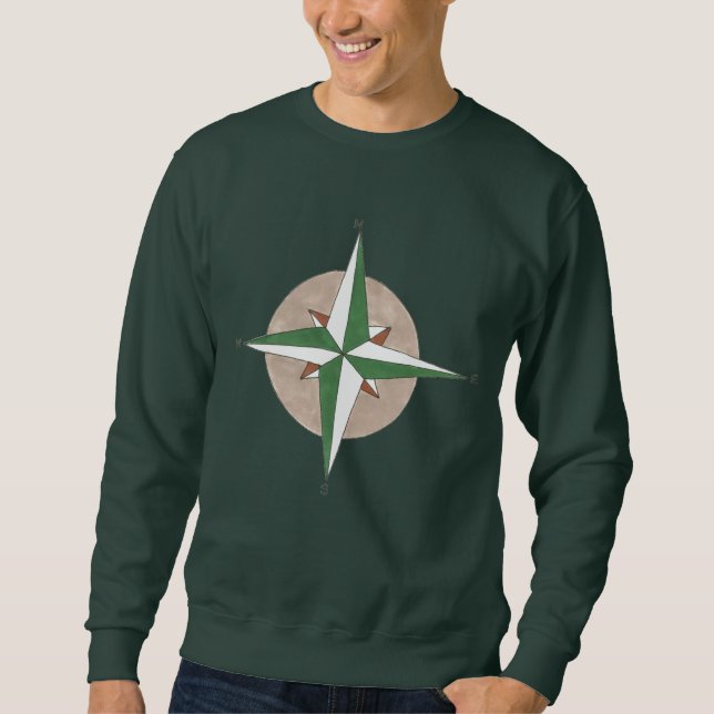 Sweatshirt Camping Compass Camping Camp extérieur Amateurs (Devant)