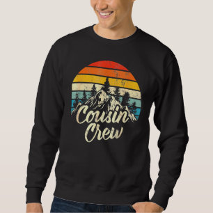 Sweatshirt Camping Cousin Crew Camp d'été extérieur le couche