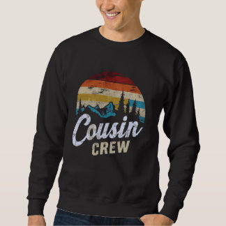 Sweatshirt Camping Cousin Crew Camp d'été extérieur le couche