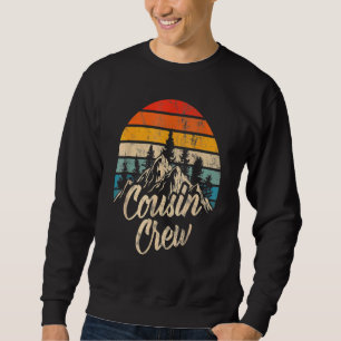 Sweatshirt Camping Cousin Crew Camp d'été extérieur le couche
