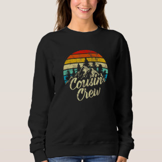Sweatshirt Camping Cousin Creww extérieur Sunset Summerr Camp