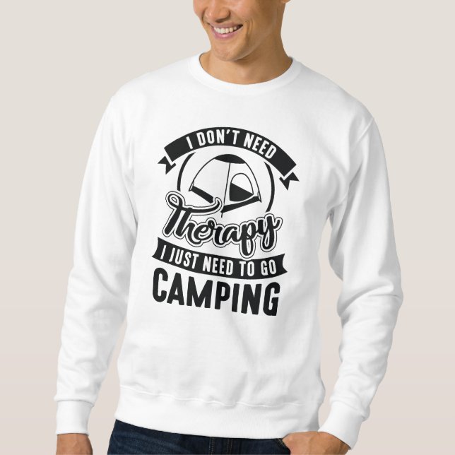 Sweatshirt Camping de thérapie (Devant)
