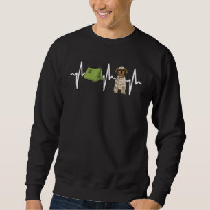 Sweatshirt Camping en tente Shih Tzu Battement de coeur Chien