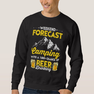 Sweatshirt Camping Et Bière Graphique Femmes Et Hommes Camper