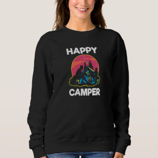 Sweatshirt Camping Famille Bon Temps Funny Retro Cam