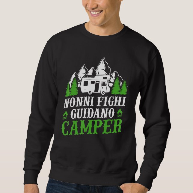 Sweatshirt Camping Fanny Grand-parents Conduite Camping (Devant)
