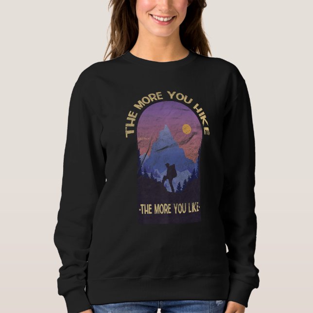 Sweatshirt Camping Graphique En Randonnée Extérieure En Monta (Devant)