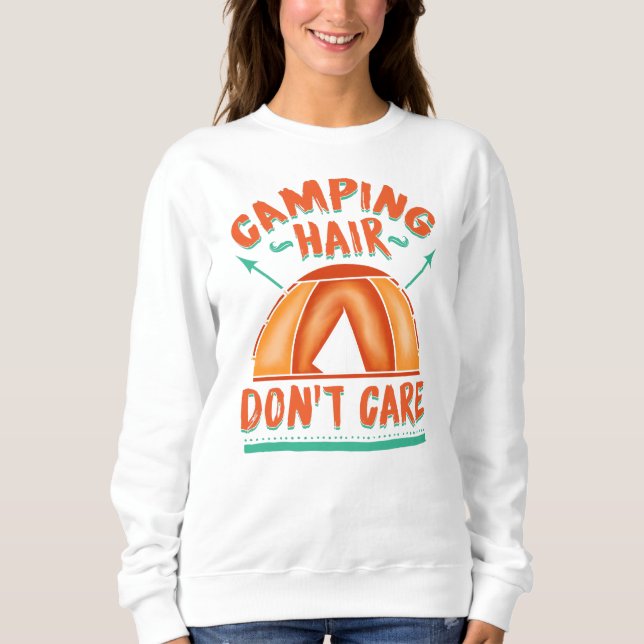 Sweatshirt Camping Hair Gag Maman (Devant)