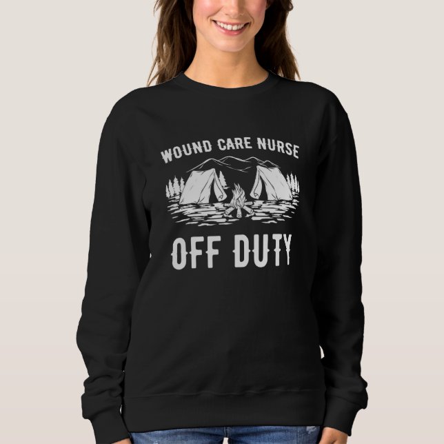 Sweatshirt Camping Infirmière en soins infirmiers hors servic (Devant)
