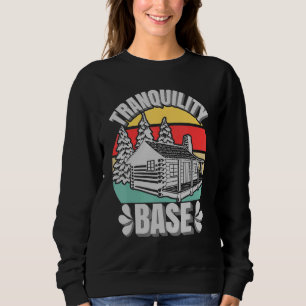 Sweatshirt Camping Journal Cabine Tranquillité Base Camper Va