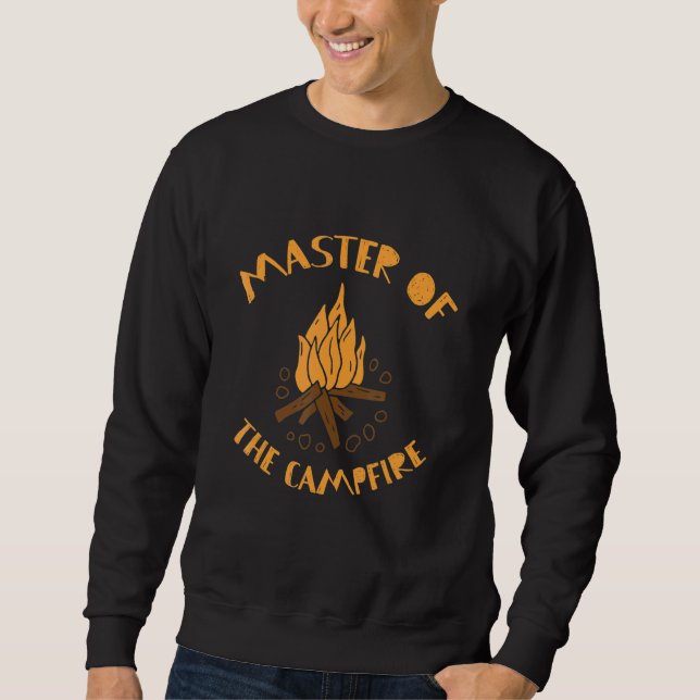 Sweatshirt Camping Outdoor Designs Master Of The Campfire 1 (Devant)