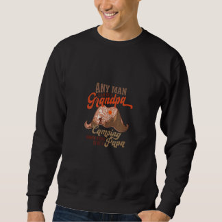 Sweatshirt Camping Papa Camionnette Vintage