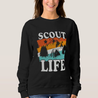 Sweatshirt Camping Scout Life Firewood Campfire Camper Rv Car
