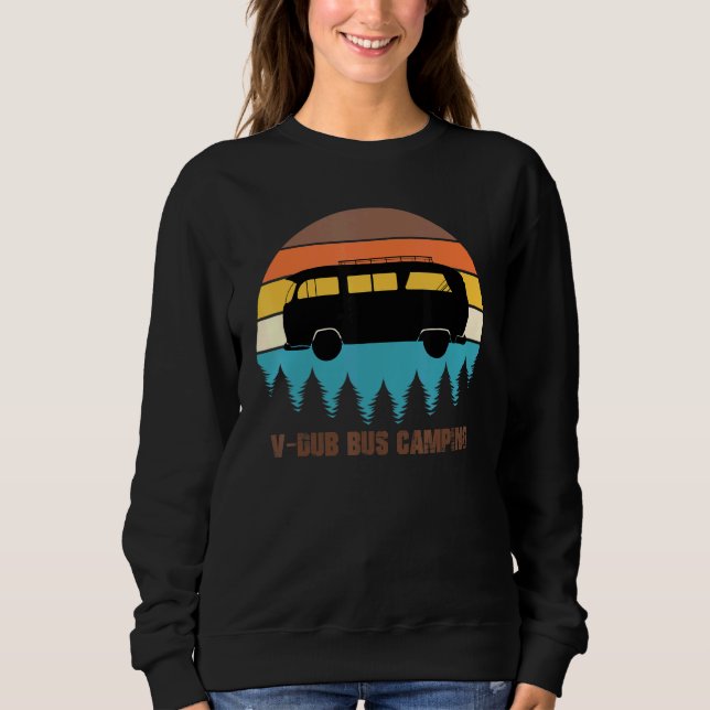 Sweatshirt Camping V-Dub Bus Sunset Rétro (Devant)