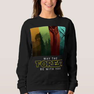 Sweatshirt Camping vintage Que La Forêt Soit Avec Vous Terre 