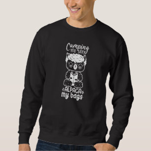 Sweatshirt Camping Vous Dites Lama Mes Sacs  