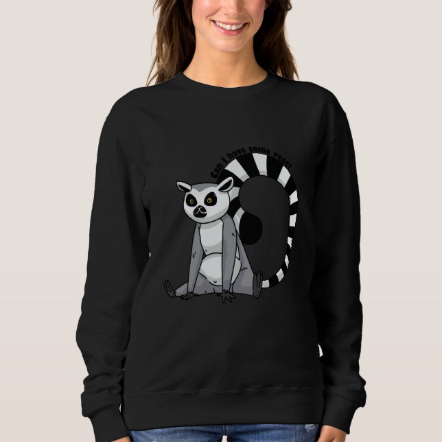 Sweatshirt can i have some restlemur (Devant)