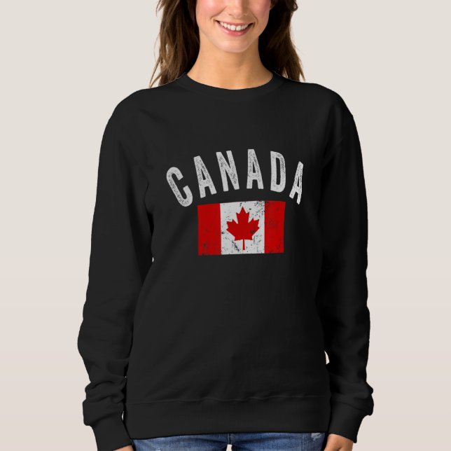 Sweatshirt Canada Est 1867 Flag EH Leaf Canadian Independence (Devant)
