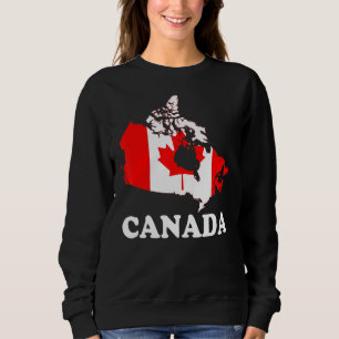 Sweatshirt Canada Femmes Hommes Enfants Rouge Feuille d'érabl