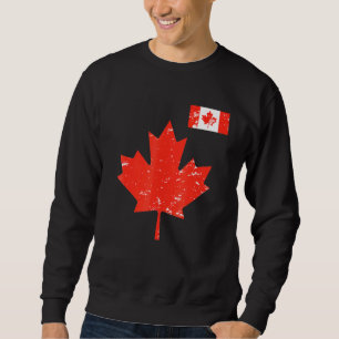 Sweatshirt Canada Fierté Feuille D'Érable Canadienne Et Drape