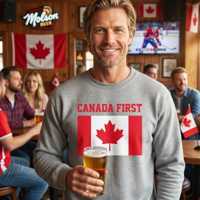Sweatshirt Canada First. Conservative Canada. (Créateur téléchargé)