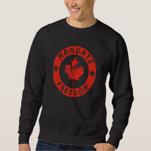 Sweatshirt Canada Freedom Convoy Flag Us Canadian Truckers Su