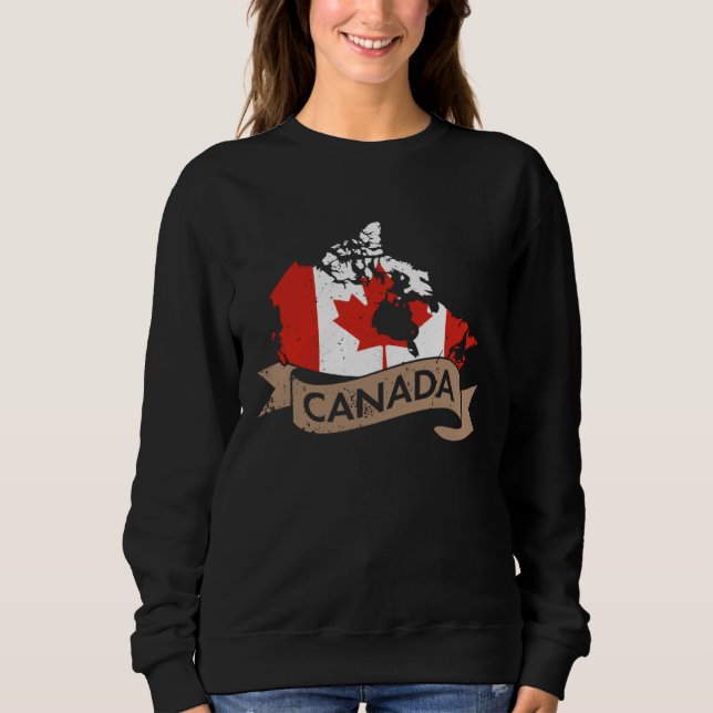 Sweatshirt Canada USA America Hockey Canadian Maple Leaf  4 (Devant)