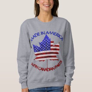 Sweatshirt Canada USA Chemise Personnalisée US Canada Sweatsh