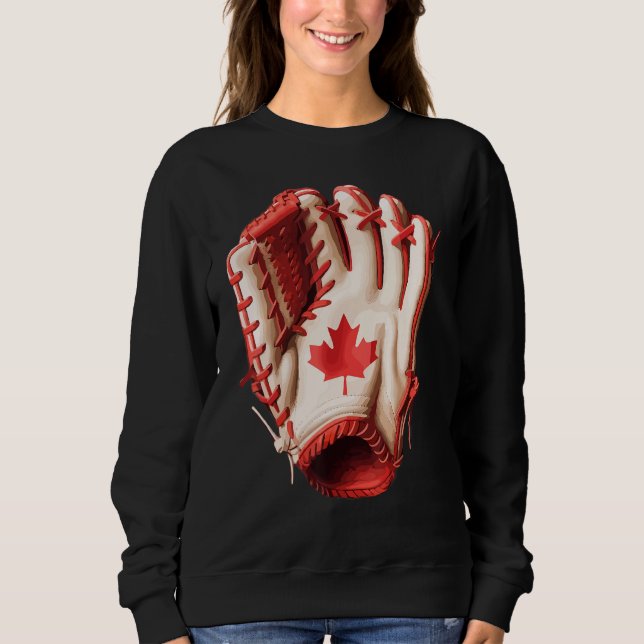 Sweatshirt Canada Women Men Baseball (Devant)