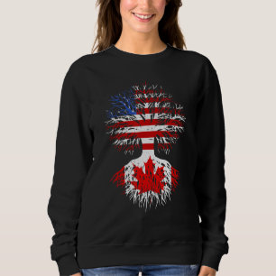 Sweatshirt Canadian Roots American Grown Canada Drapeau Homme