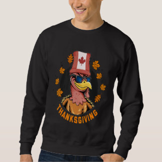 Sweatshirt Canadian Thanksgiving Dinner   Canada USA Turkey E