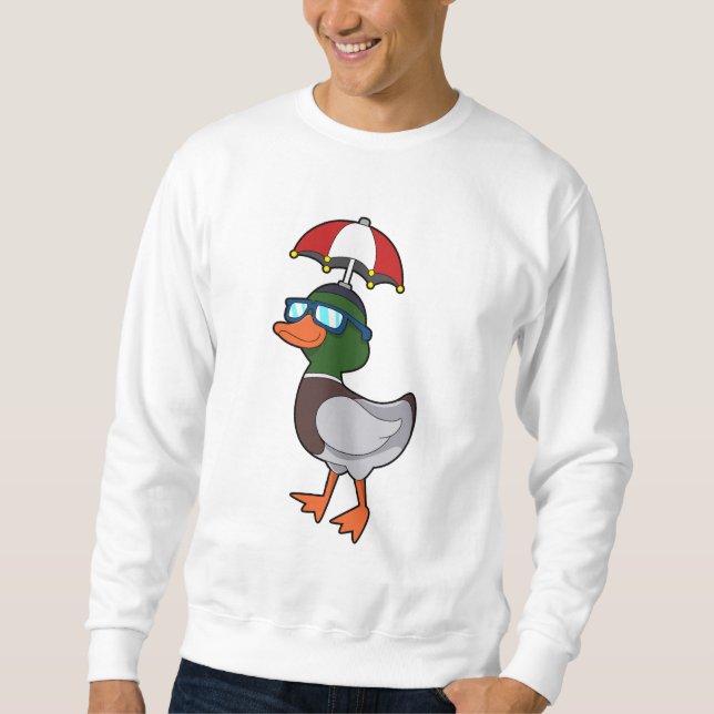 Sweatshirt Canard à la pluie avec Umbrella.PNG (Devant)