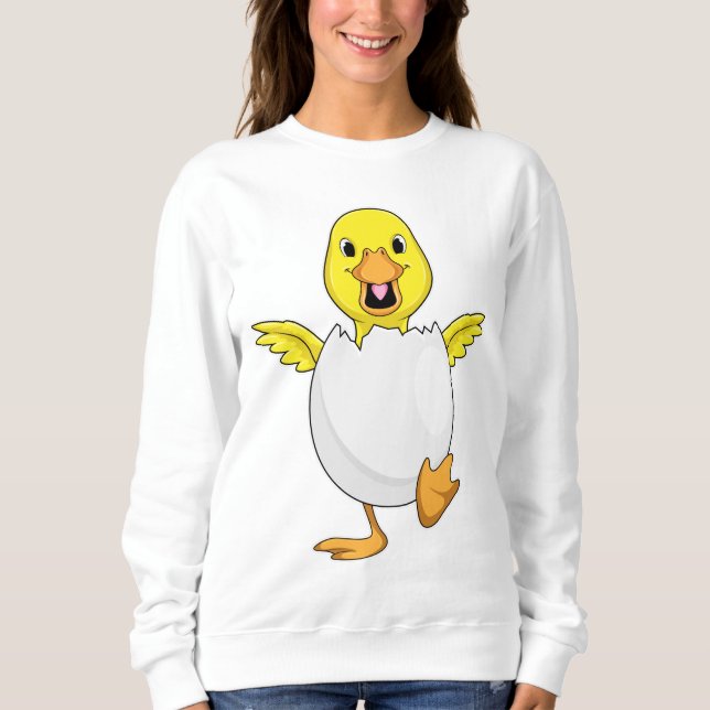 Sweatshirt Canard avec oeuf (Devant)